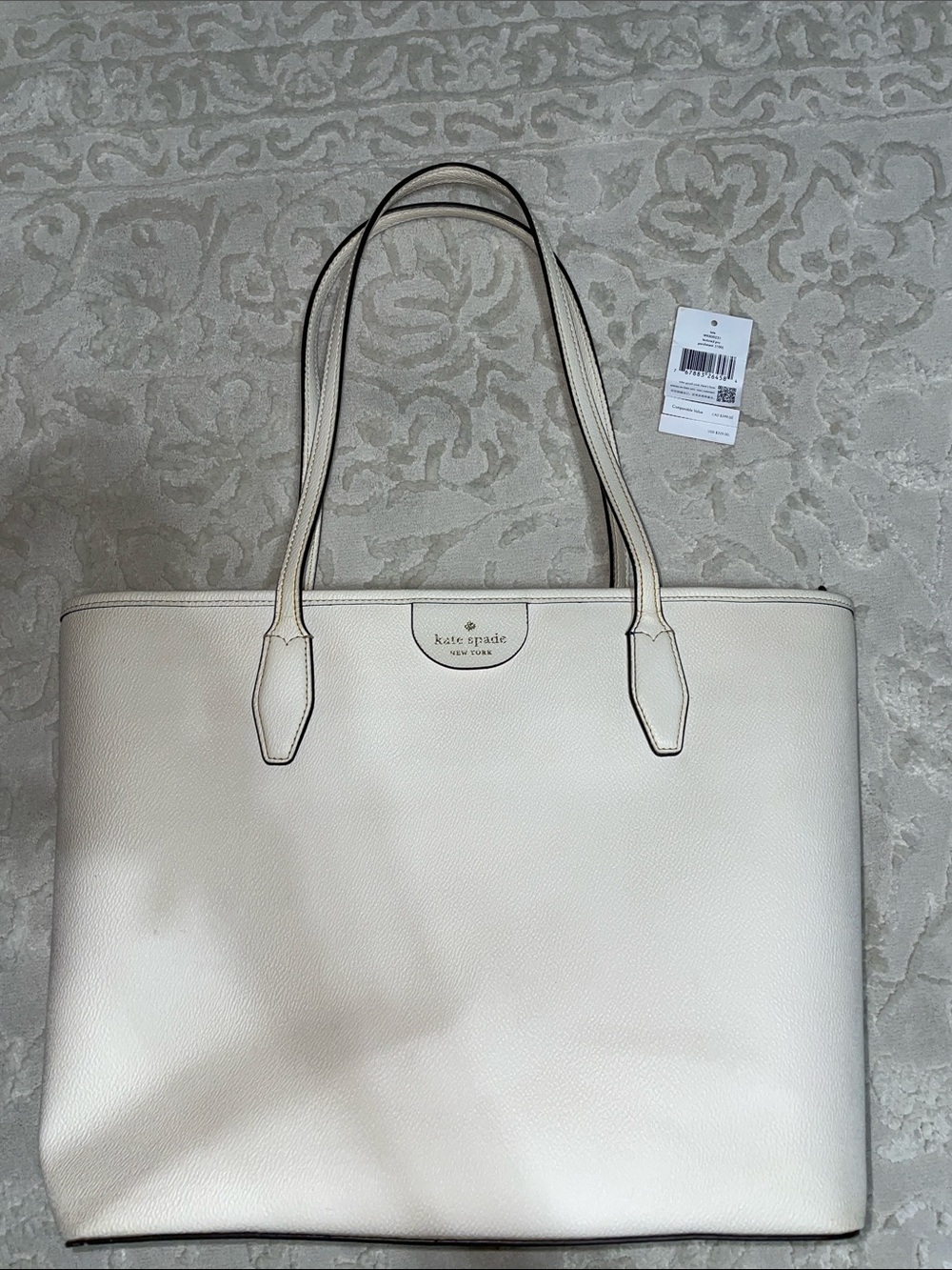 kate spade Cream/White Lori Tote Bag